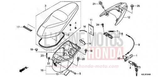 SIEGE/COMPARTIMENT A BAGAGES NSC110MPDC de 2012